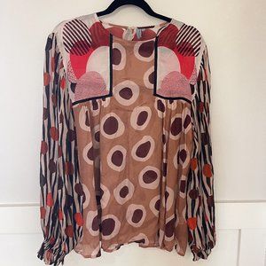 Anthropology- Peasant Blouse- Large
